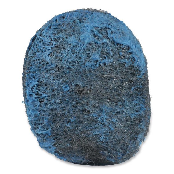 Boardwalk® Steel Wool Soap Pads, 3" x 2.5", Blue, 15 Pads/Box, 12 Boxes/Carton (BWKSTWLPAD) Case of 12
