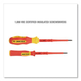 OEMTOOLS® Insulated 10-Piece Interchangeable Bit Screwdriver Set, Metric Phillips and Slotted Blade Bits, Orange/Yellow Handle (GNS22593) 10 ST