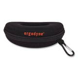ergodyne® Skullerz 3226 Zippered Hard Case with Carabiner, 6.3" x 2.95" x 2.56", Black (EGO19226) Each