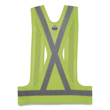 ergodyne® GloWear 8142BA Breakaway Type O Class 1 Hi-Vis Safety Vest, Polyester, Small/Medium, Lime (EGO27020) Each