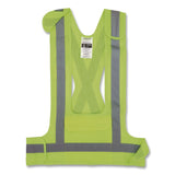 ergodyne® GloWear 8142BA Breakaway Type O Class 1 Hi-Vis Safety Vest, Polyester, Small/Medium, Lime (EGO27020) Each
