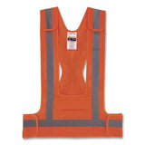 ergodyne® GloWear 8142BA Type O Class 1 Breakaway Hi-Vis Safety Vest, Polyester, Large/X-Large, Orange (EGO27023) Each