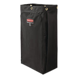Rubbermaid® Commercial Fabric Cleaning Cart Bag for Rubbermaid Commercial Housekeeping and Janitorial Carts, 30 gal, 10.5 x 16.8 x 33, Black, 4/CT (RCP2202530) Case of 4