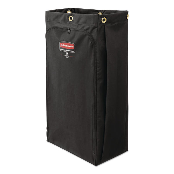 Rubbermaid® Commercial Fabric Cleaning Cart Bag for Rubbermaid Commercial Housekeeping and Janitorial Carts, 30 gal, 10.5 x 16.8 x 33, Black, 4/CT (RCP2202530) Case of 4