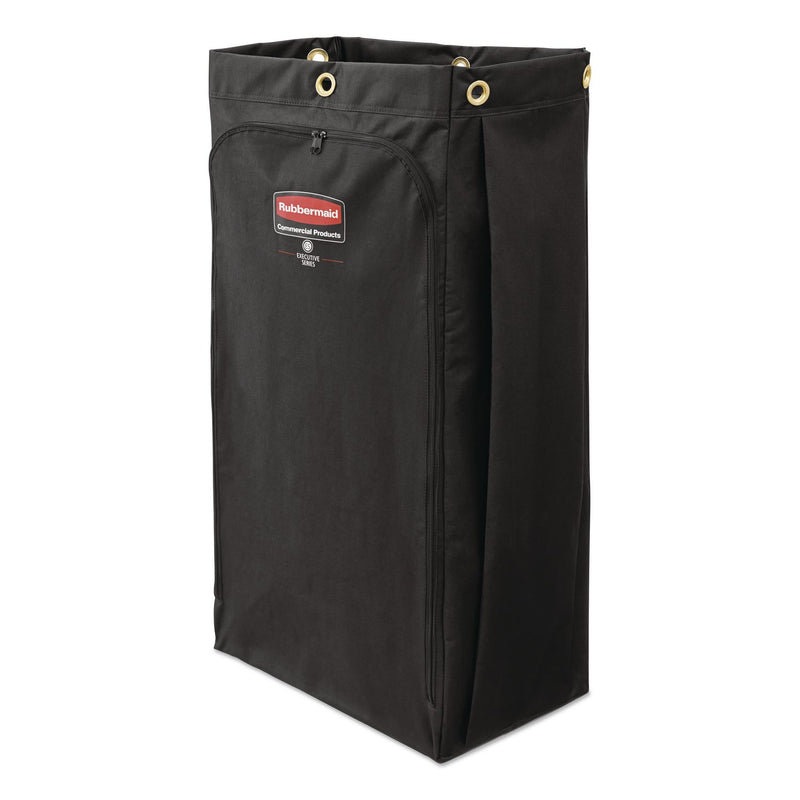 Rubbermaid® Commercial Fabric Cleaning Cart Bag for Rubbermaid Commercial Housekeeping and Janitorial Carts, 30 gal, 10.5 x 16.8 x 33, Black, 4/CT (RCP2202530) Case of 4