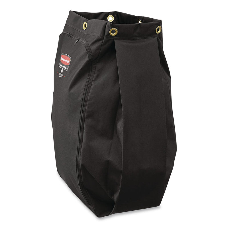 Rubbermaid® Commercial Fabric Cleaning Cart Bag for Rubbermaid Commercial Housekeeping and Janitorial Carts, 30 gal, 10.5 x 16.8 x 33, Black, 4/CT (RCP2202530) Case of 4