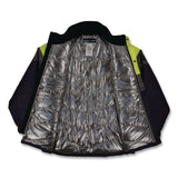 ergodyne® N-Ferno 6464 Insulated Freezer Jacket with AmpliFIRE Heat Reflective Lining, Medium, Navy (EGO41133) Each
