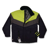 ergodyne® N-Ferno 6464 Insulated Freezer Jacket with AmpliFIRE Heat Reflective Lining, Large, Navy (EGO41134) Each