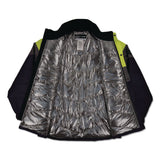 ergodyne® N-Ferno 6464 Insulated Freezer Jacket with AmpliFIRE Heat Reflective Lining, 5X-Large, Navy (EGO41139) Each