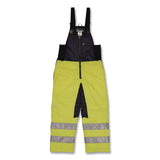 ergodyne® N-Ferno 6479 Hi-Vis Freezer Bib Overalls, Small, Lime (EGO41282) Each