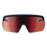 ergodyne® Skullerz AEGIR Color Enhancing Safety Glasses with Mirrored Lenses, Matte Blue Nylon Frame, High Contrast Red Polycarb Lens (EGO55210) Each
