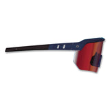 ergodyne® Skullerz AEGIR Color Enhancing Safety Glasses with Mirrored Lenses, Matte Blue Nylon Frame, High Contrast Red Polycarb Lens (EGO55210) Each