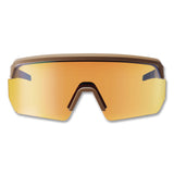 ergodyne® Skullerz AEGIR Color Enhancing Safety Glasses with Mirrored Lenses, Matte Desert Nylon Frame, High Contrast Yellow Lens (EGO55212) Each