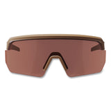 ergodyne® Skullerz AEGIR Color Enhancing Anti-Scratch/Enhanced Anti-Fog Safety Glasses, Matte Desert Frame, High Contrast Bronze Lens (EGO55220) Each