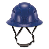 ergodyne® Skullerz 8964 Full Brim Class C Safety Helmet, 6-Point Ratchet Suspension, Blue (EGO60563) Each