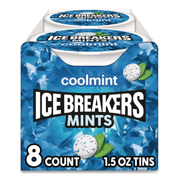 ICE BREAKERS Sugar-Free Cool Mints, Coolmint, 1.5 oz Tin, 8 Tins/Carton (GRR22002642) Case of 8