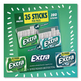 Wrigley's® Extra Polar Ice and Spearmint Sugar-Free Gum Variety Pack, Polar Ice/Spearmint, 35 Sticks/Pack, 8 Packs/Carton (GRR22002644) Case of 8