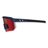 ergodyne® Skullerz AEGIR Color Enhancing Safety Glasses with Mirrored Lenses, Matte Blue Nylon Frame, High Contrast Red Polycarb Lens (EGO55210) Each
