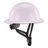 ergodyne® Skullerz 8963 Full Brim Class E Safety Helmet, 6-Point Rachet Suspension, Full Brim, White (EGO60540) Each