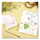 Avery® Quarter-Fold Greeting Cards with Matching Envelopes, 80 lb, 5.5 x 4.25, Matte White, 1 Card/Sheet, 20 Sheets/Pack (AVE3266) Pack of 20