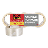 Scotch® 3350 General Purpose Packaging Tape, 3" Core, 1.88" x 54.6 yds, Clear, 3 Rolls/Pack (MMM70005057636) Pack of 3