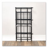 Advantus FlipShelf Three-Shelf Unit, 14.5w x 12d x 30.5h, Black (AVT2431834) Each