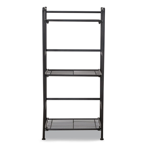 Advantus FlipShelf Three-Shelf Unit, 14.5w x 12d x 30.5h, Black (AVT2431834) Each