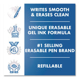 Pilot® FriXion Ball Erasable Gel Pen, Stick, Fine 0.7 mm, Black Ink, Black Barrel, 3/Pack (PIL31556) Each