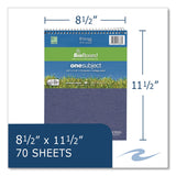 Roaring Spring® Environotes BioBased Notepad, Randomly Assorted Cover Colors, Medium/College Rule, (70) White 8.5 x 11 Sheets (ROA13363) Each