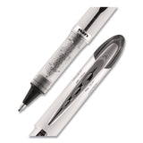 uniball® VISION ELITE Rollerball Pen, Stick, Bold 0.8 mm, Black Ink, White/Black/Clear Barrel, 4/Pack (UBC67180) Pack of 4