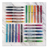 Pilot® Precise V5 Rollerball Pen, Stick, Extra-Fine 0.5 mm, Black Ink, Black/Clear Barrel, 5/Pack (PIL26010) Pack of 5