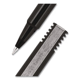 uniball® Rollerball Pen, Stick, Micro 0.5 mm, Black Ink, Black Barrel (UBC498774) Each