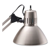 V-Light LED Desk Lamp Clamp Mount, Swing Arm, 34" High, Brushed Nickel/Black (VLUCAEN804C) Each