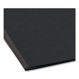 Smead Prong Fastener Pressboard Report Cover, Two-Piece Prong Fastener, 3" Capacity, 8.5 x 11, Black/Black, 25/Box (SMD2750883) Box of 25