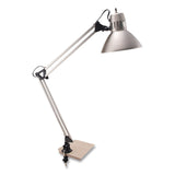 V-Light LED Desk Lamp Clamp Mount, Swing Arm, 34" High, Brushed Nickel/Black (VLUCAEN804C) Each