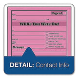 Adams® While You Were Out Memo Pad, One-Part (No Copies), 4.25 x 5.5, 50 Forms/Pad, 24 Pads/Pack (ABF9711) Pack of 24