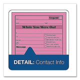 Adams® While You Were Out Memo Pad, One-Part (No Copies), 4.25 x 5.5, 50 Forms/Pad, 12 Pads/Pack (ABF9711D) Pack of 12