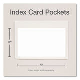 Cardinal® HOLD IT Index Card Pocket, Top Load, 3 x 5, Clear, 100/Box (CRD21150CB) Box of 100
