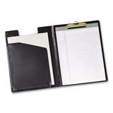 Cardinal® Vinyl Padfolio, 8.5 x 11 Pad, Brass Clip, Inside Front Pocket, 9.35 x 12.4, Black (CRD252610) Each