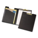 Cardinal® Vinyl Padfolio, 8.5 x 11 Pad, Brass Clip, Inside Front Pocket, 9.35 x 12.4, Black (CRD252610) Each