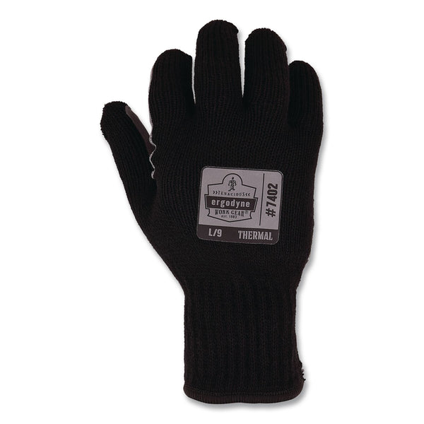 ergodyne® ProFlex 7402 Thermal Knit Cooler Gloves, 10" Long, Small (7), Black (EGO10612) 1 Pair