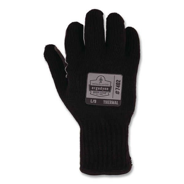ergodyne® ProFlex 7402 Thermal Knit Cooler Gloves, 10" Long, X-Small (6), Black, Pair (EGO10611) 1 Pair