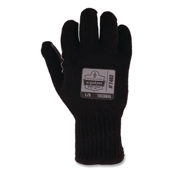 ergodyne® ProFlex 7402 Thermal Knit Cooler Gloves, 11" Long, Large (9), Black (EGO10614) 1 Pair