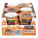 Nissin® Hot and Spicy Chicken Soup Bowl, Chicken, 3.32 oz Bowl, 12/Carton (GRR22002656) Case of 12