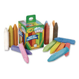 Crayola® Washable Sidewalk Chalk, 4.25" x 0.75 Diameter, Assorted Colors, 16 Sticks/Box (CYO512016) Box of 2