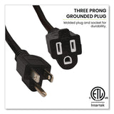 GoGreen Power 16 AWG Outdoor Extension Cord, 8 ft, 13 A, Black (GGPGG13708BK) Each