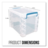 Advantus Super Stacker File and Document Box, Letter Files, 11.25 x 14.5 x 10.5, Translucent White (AVT36872) Each