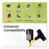 GoGreen Power Portable Tri-Tap with GFCI, 3 Outlets, 2 ft Cord, Yellow (GGPGG12402) Each
