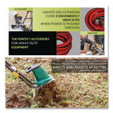 GoGreen Power 12 AWG Lighted End Heavy-Duty Extension Cord, 100 ft, 15 A, Orange/Black (GGPGG14000) Each