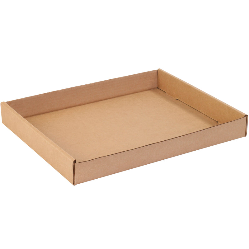15 x 12 x 1 3/4" Kraft Corrugated Trays (15122CT) Bundle Of 50